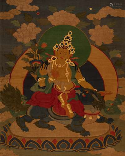 KESI EMBROIDERED THANGKA IN QING DYNASTY, CHINA