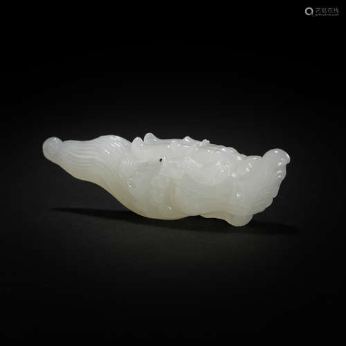 HETIAN JADE DRAGON IN QING DYNASTY OF CHINA