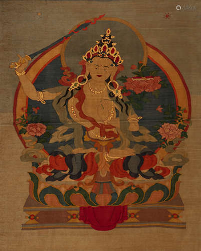 KESI EMBROIDERED THANGKA IN QING DYNASTY, CHINA