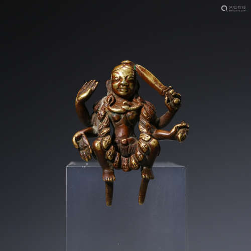 15世纪 印度教四臂战斗女神