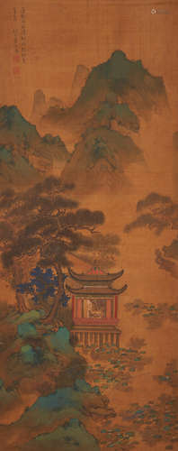 Yuan Jiang (1662-1735) Summer Hut at a Lotus Pond