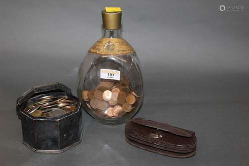 A quantity of pre and post decimal coinage, contained variou...