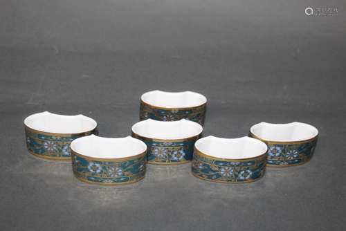 A set of six Royal Doulton bone china 