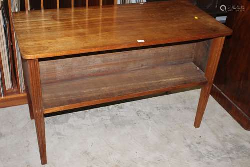 A mahogany centre open front bookcase of Georgian design wit...