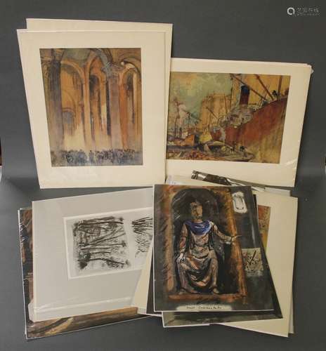 A group of 31 prints, to include wood engravings and lithogr...