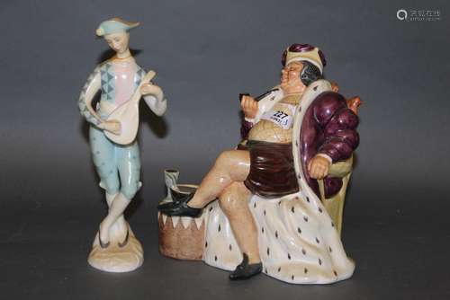 Two Royal Doulton pottery figures 