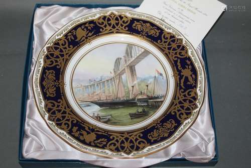 A Royal Worcester bone china Great Victorian achievement pla...