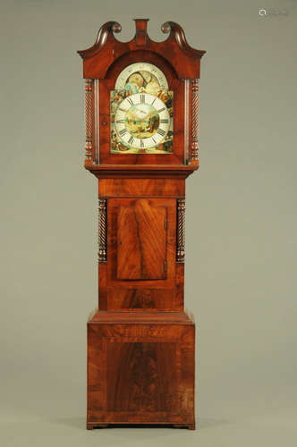 A Victorian mahogany longcase clock by Thomas Wortley Rippon...