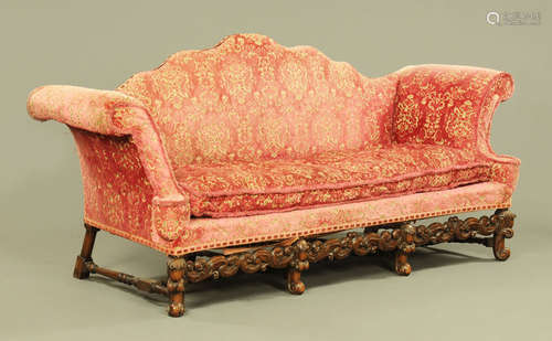 A William and Mary style settee,