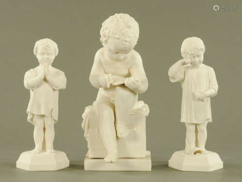 A pair of Victorian Parian figures 