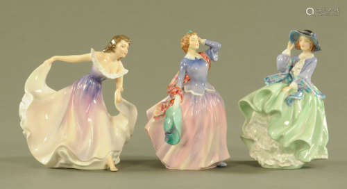 Three Royal Doulton figurines, 
