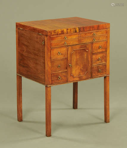 A George III mahogany gentleman's washstand,