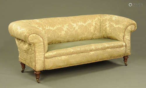 A Victorian Chesterfield settee,