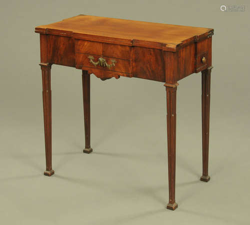 An early 19th century French turnover top combination table,...