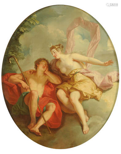 After Francois Boucher (1703-1770), oil on canvas 