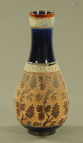 A large Doulton Slater's Patent vase,