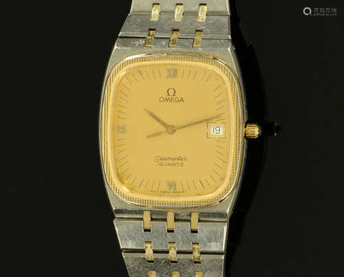 An Omega Seamaster two tone steel and yellow metal wristwatc...