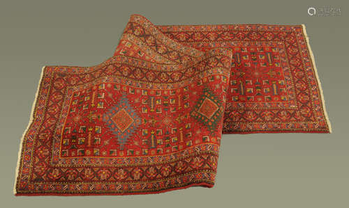 An Iranian Meshkin woollen hand woven runner,