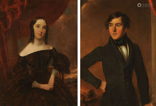 Early 19th century English School, a pair of oil paintings l...