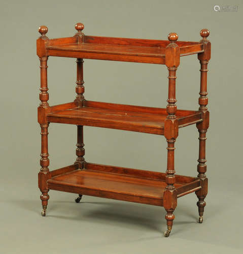 A Victorian mahogany dumb waiter,