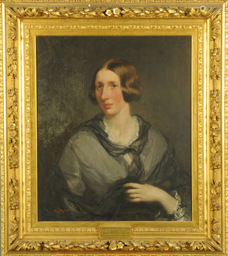 R Buckner, 19th century, oil painting, portrait of Charlotte...