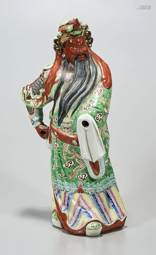 Chinese Enameled Porcelain Figure