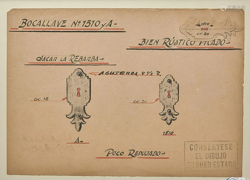 Three Technical Drawings by Jose Thenee