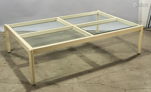 Contemporary Glass Top Coffee Table