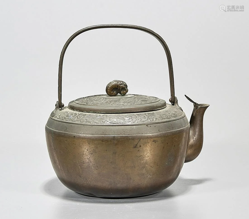 Chinese Bronze Tea Pot