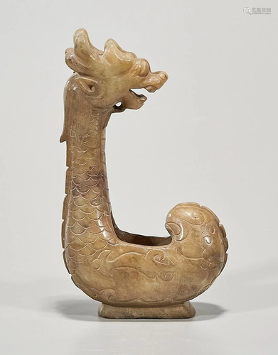 Chinese Carved Soapstone Dragon