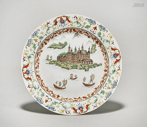 Chinese Enameled Porcelain Plate