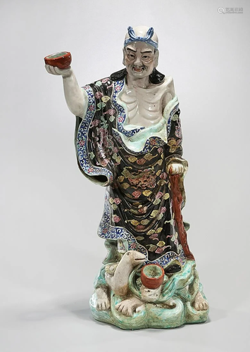 Chinese Enameled Porcelain Figure