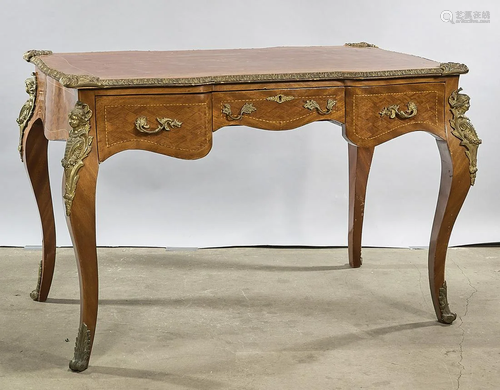 20th C. Louis XIV Style Bureau Plat