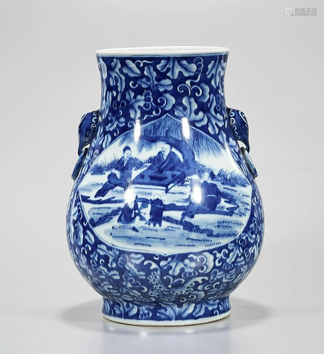 Chinese Blue and White Porcelain Vase