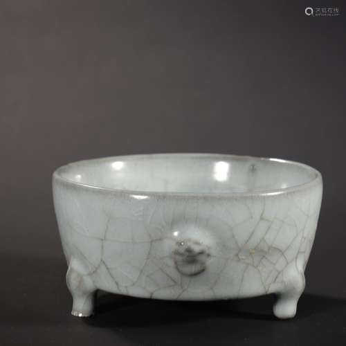 CHINESE CELADON-GLAZED CENSER