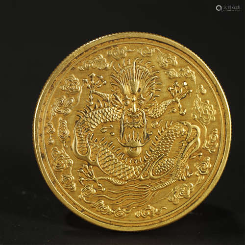 A CHINESE GOLD COIN