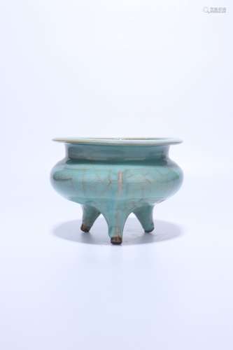chinese longquan yao porcelain tripod censer