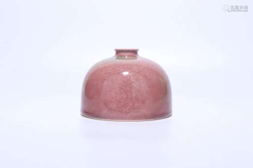 chinese red glazed porcelain water pot