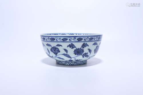 chinese blue and white porcelain bowl