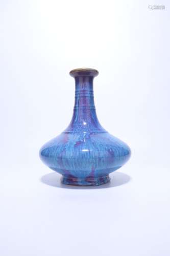 chinese flambe glazed porcelain vase
