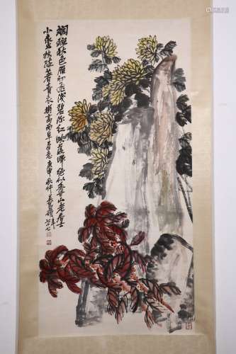 chinese painting by wu changshuo