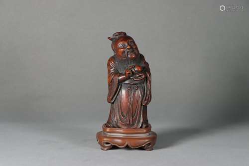 chinese bamboo carving figure