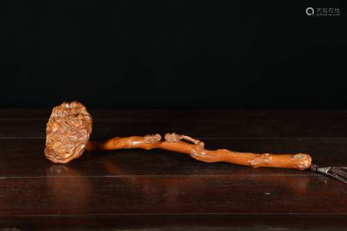 chinese boxwood ruyi scepter