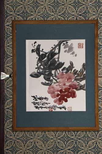 chinese painting by wu changshuo