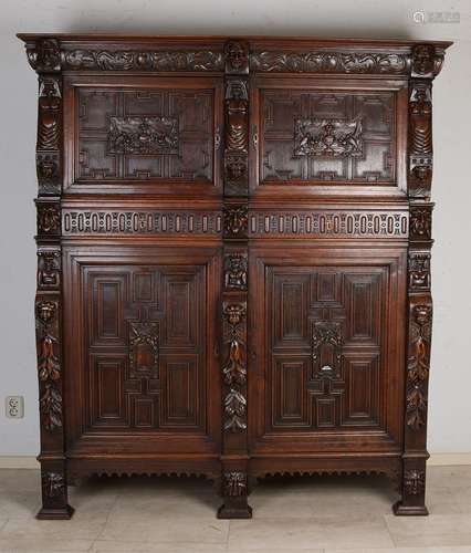 Oak renaissance cupboard