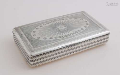 Silver tobacco box, 1836