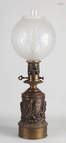 Antique kerosene lamp