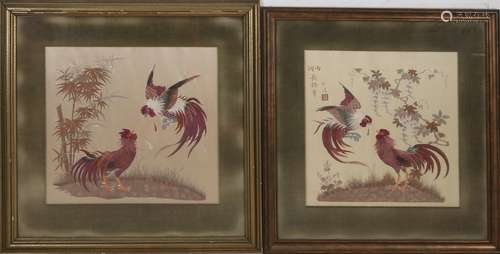 Two parts of Japanese or Chinese handicrafts