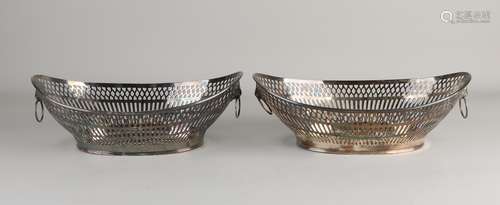 Set silver bread baskets