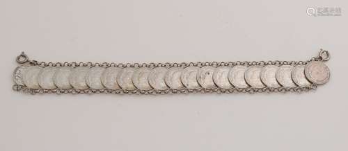 Bracelet of silver dimes (Wilhelmina)